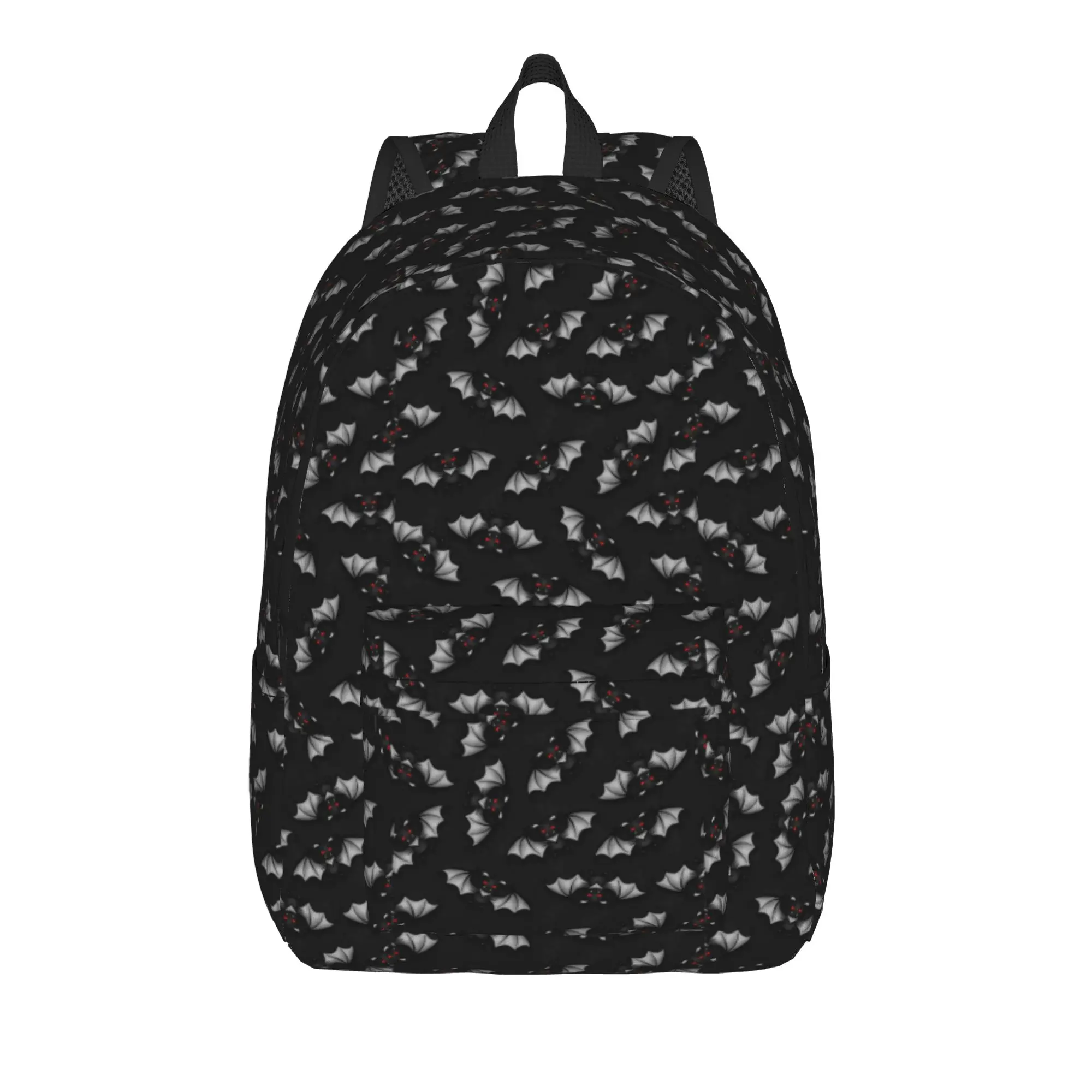 Black White Swirl Spooky Texture Backpack  Pretty Backpacks Male College Print High School Bags Colorful Rucksack