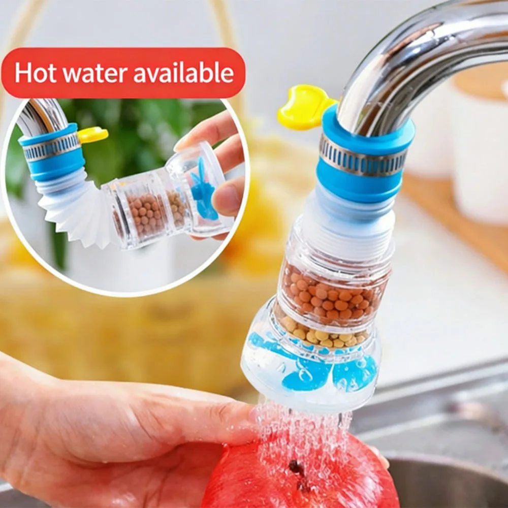 New 360Swivel Extension Kitchen Faucet Aerator Telescopic Hose Sprayer Filter Diffuser Water Saving Nozzle Bath Faucet Connector