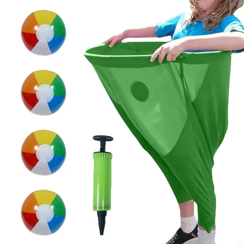 Parent Child Pitching Game Props Toy with 4 Balls and Air pumps Enduring 
