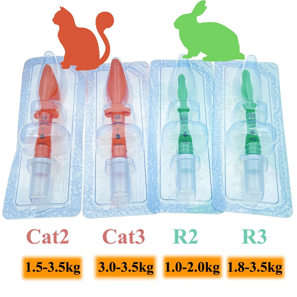 

Cat Rabbit Blind Intubation Tube Medical Soft V-Gel Supraglottic Airway ET Tube Device for Cats Veterinary Tools Set