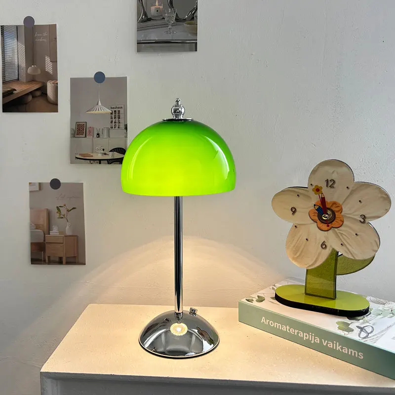 

Charging decorative desk lamp type-c stepless dimming restaurant night light bedroom room bedside lamp desktop light luxury