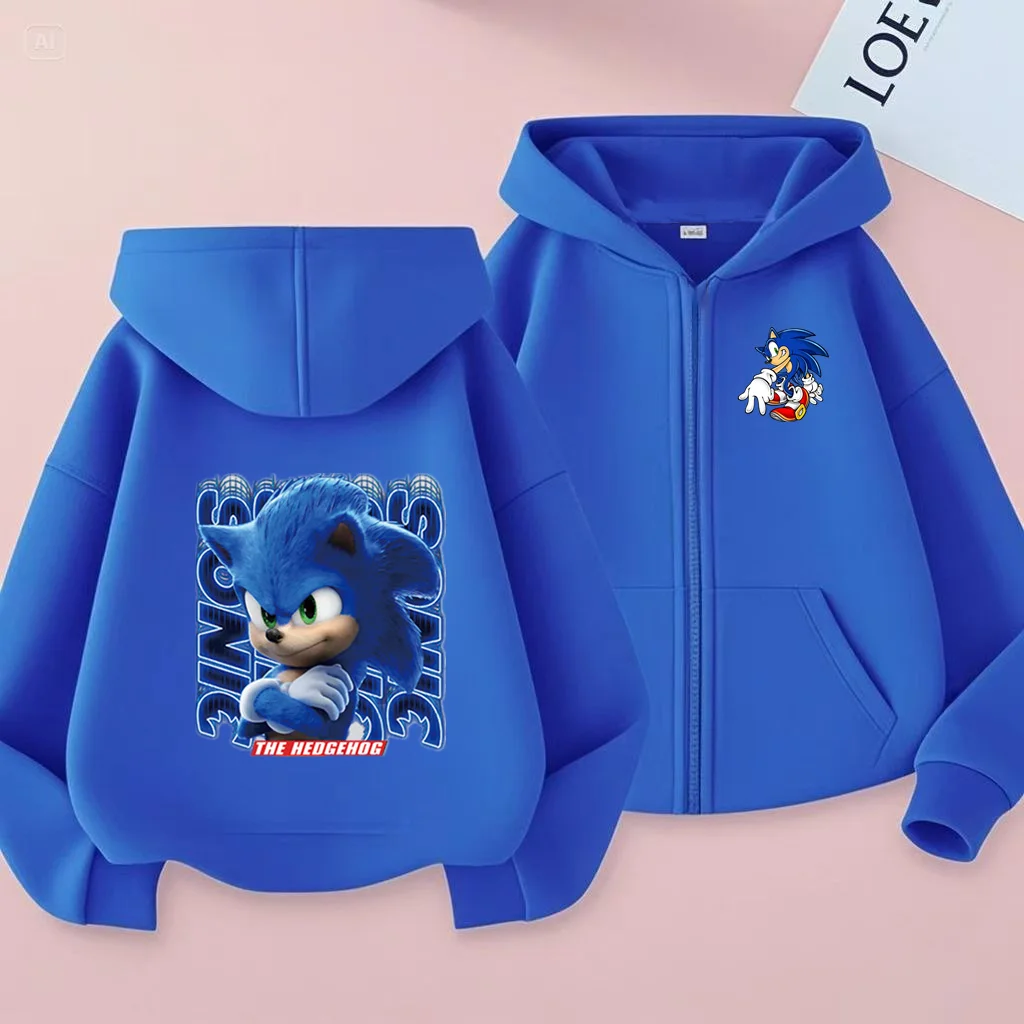 

Children Supersonic Animals Cardigan Zipper Style Hoodie Sweatshirt Boys Girls3-12Yrs Loose Casual Charming Sports Coat Clothing