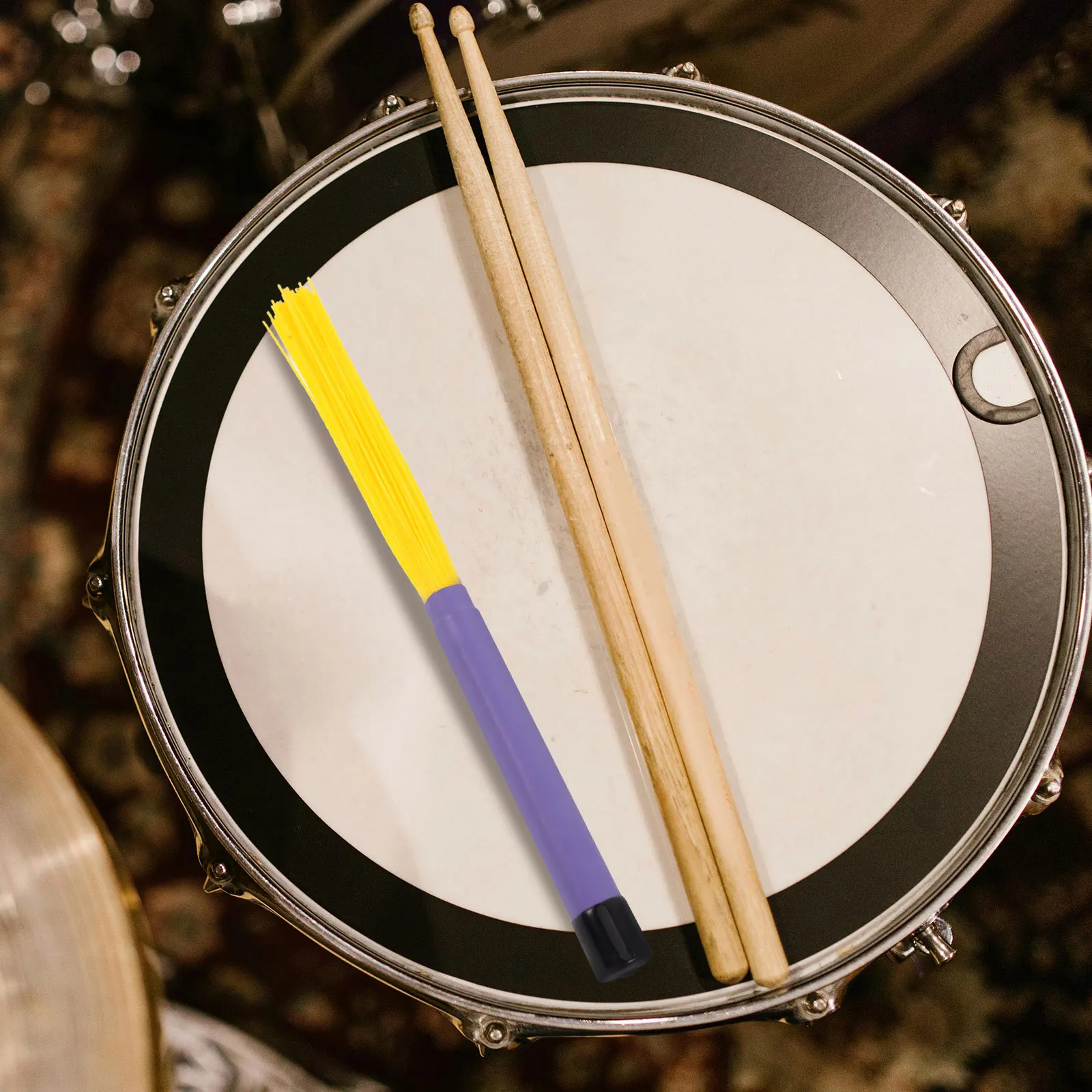 

Nylon Drum Brush Sticks Convenient Instrument Accessory Abs Kit for Acoustic Drums