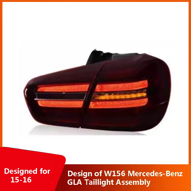 

Specially designed for 15-16 models of W156 Mercedes-Benz GLA taillight assembly. The old models are modified with new LED taill