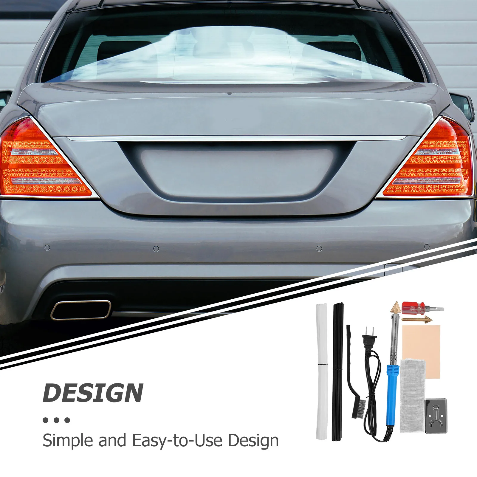 

1Set Car Bumper Repair Kit Durable Plastic Fix Tool Easy Use Save Money Bumper Smoothing Maintenance Tools Repair Too Kit