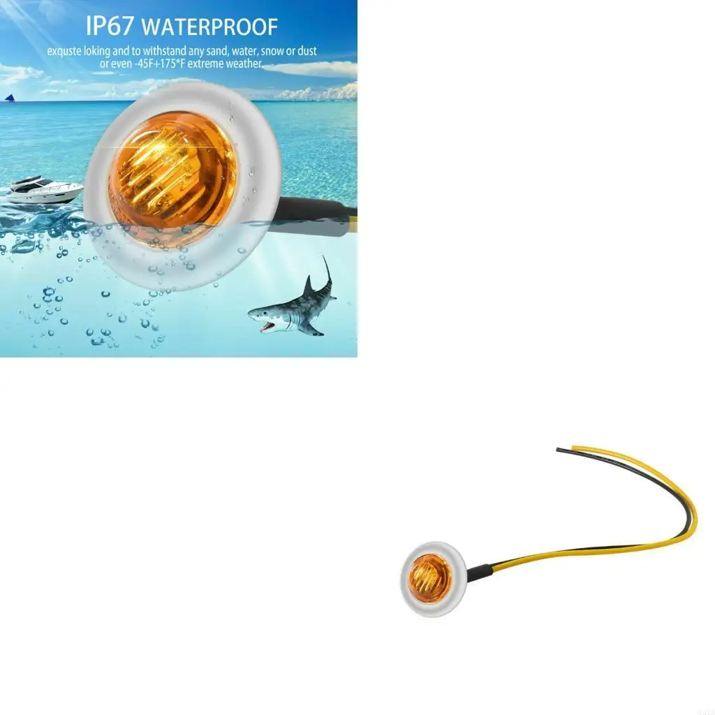 

Светодиодный автомобиль предупреждение легкие автомобильные грузовики прицепа маяки боковой свет янтарь 12/24 В