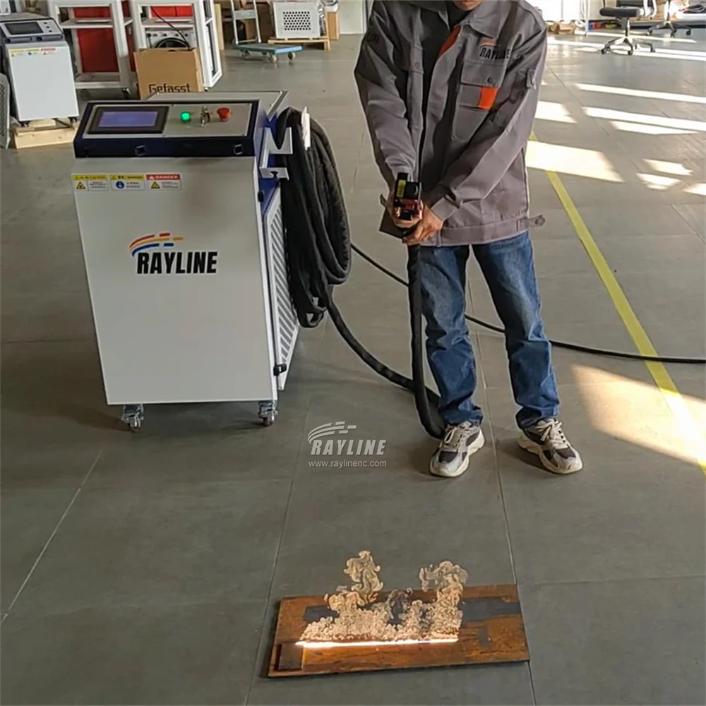 New Series 800MM Cleaning Width Fiber Laser Cleaning Machine Metal Rust Removal Multi Surface Lazer Clean Tools Laser Cleaner