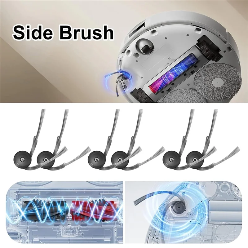 

A7THK-запасные части для пылесоса для Roborock Qrevo Curv/P20 Pro, аксессуары, щетка, фильтр, мешки для швабры