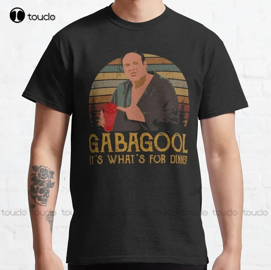 Gabagool Mafia Tony Soprano Sopranos Classic T-Shirt Custom Shirts Design Your Own Custom Aldult Teen Unisex Xs-5Xl New Cotton