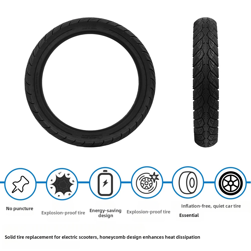 

Solid Rubber Tire 14x2 125 Size for Electric Scooters with Puncture Resistant Design and Lightweight Strong Build