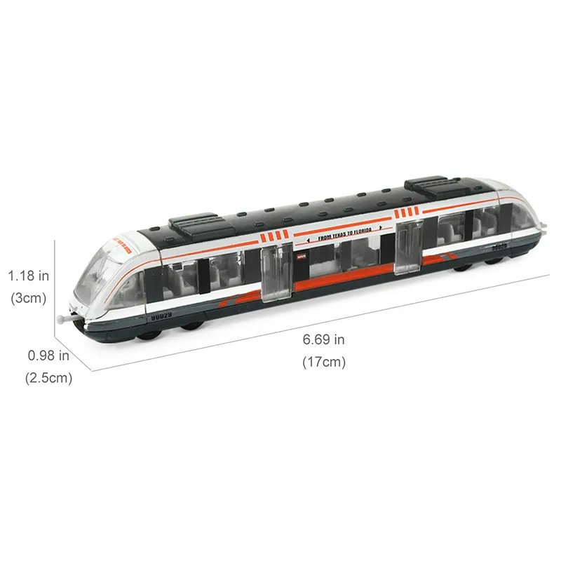 Simulation Alloy Metal High Speed Rail Diecast Train Toy Model Educational Toys Boys Children Train Alloy Model Car Toys Gift