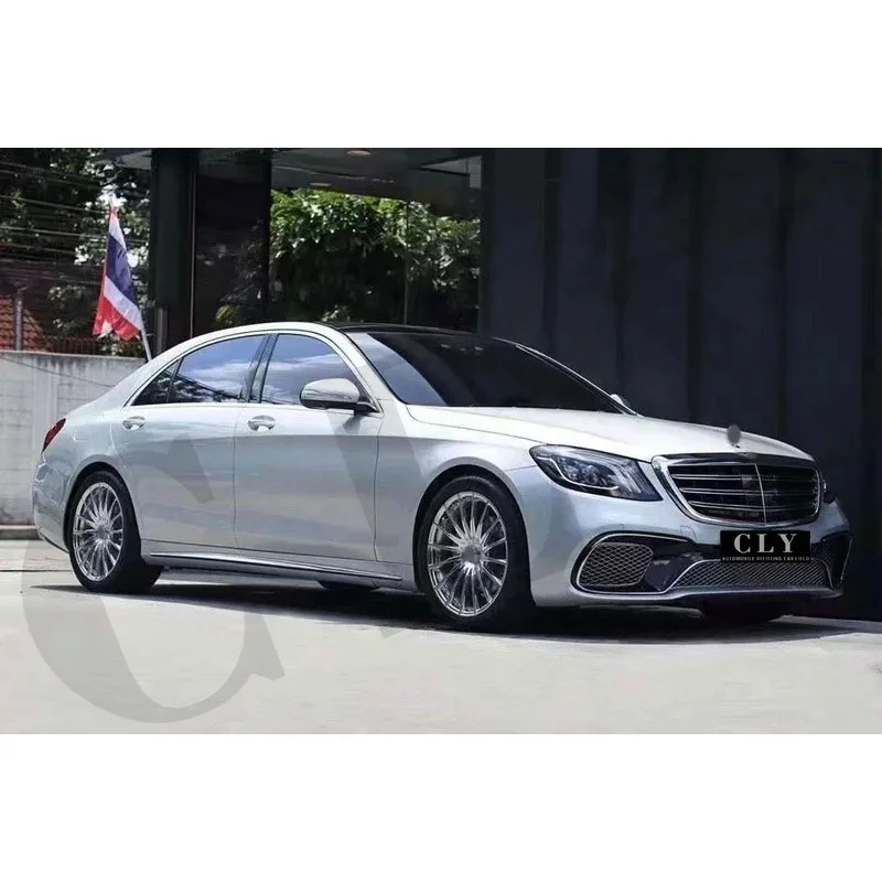 مصدات السيارة لـ W222 S-Class Facelift S63/S65 - المصدات الأمامية/الخلفية، الشبكات، الناشر، الأنابيب، الأضواء - عرض محدود #3