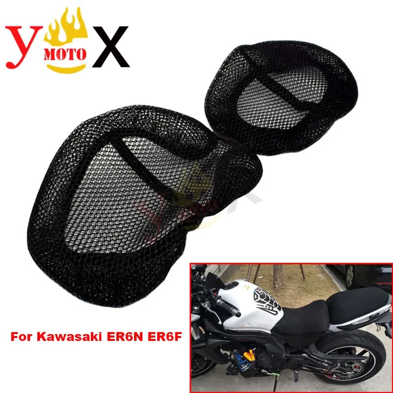 NINJA650 Mesh Seat Cover Cushion Guard Insulation Breathable Sun-proof Net For KAWASAKI Ninja 650 EX650 ER6N ER-6N ER6F ER-6F