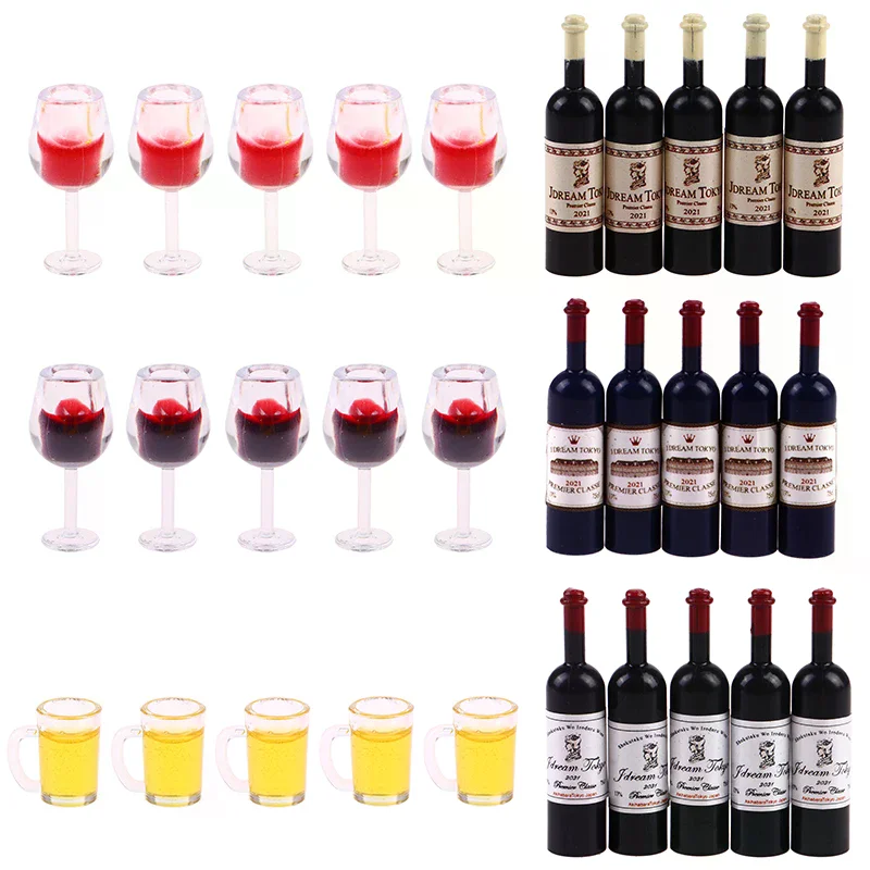 5 adet 1:12 Dollhouse Minyatür - Wine Y Beer incelemesi ve fiyatı