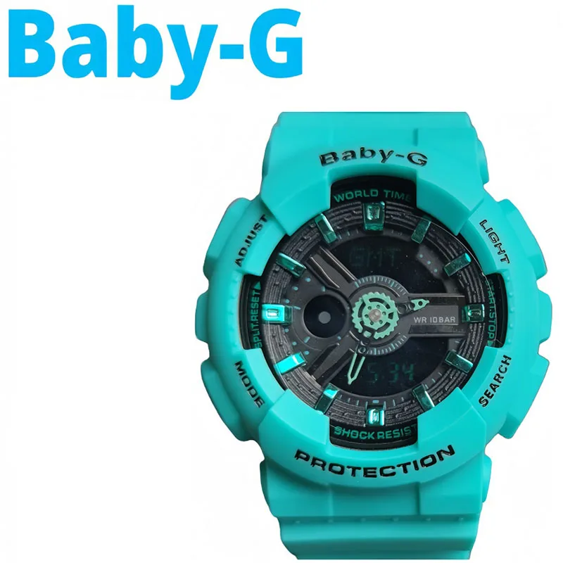

BABY-G BA-110 Series Wristwatch LED Light Dual Display Color Ladies Watch Waterproof Sports Clock Fashion Luxury Woman's Watches
