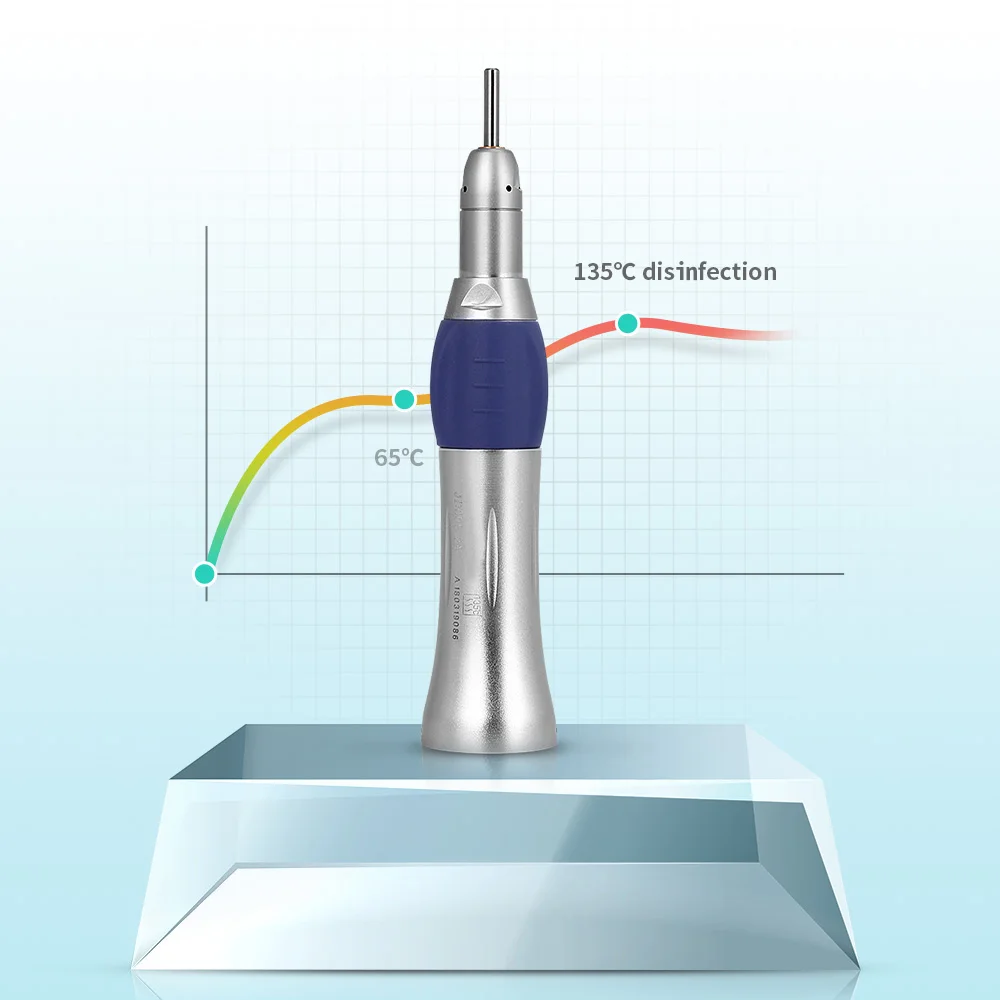 AZDENT Dental Straight Nose Cone Low Speed Handpiece Ratio 1:1 for Lab E-type Motors