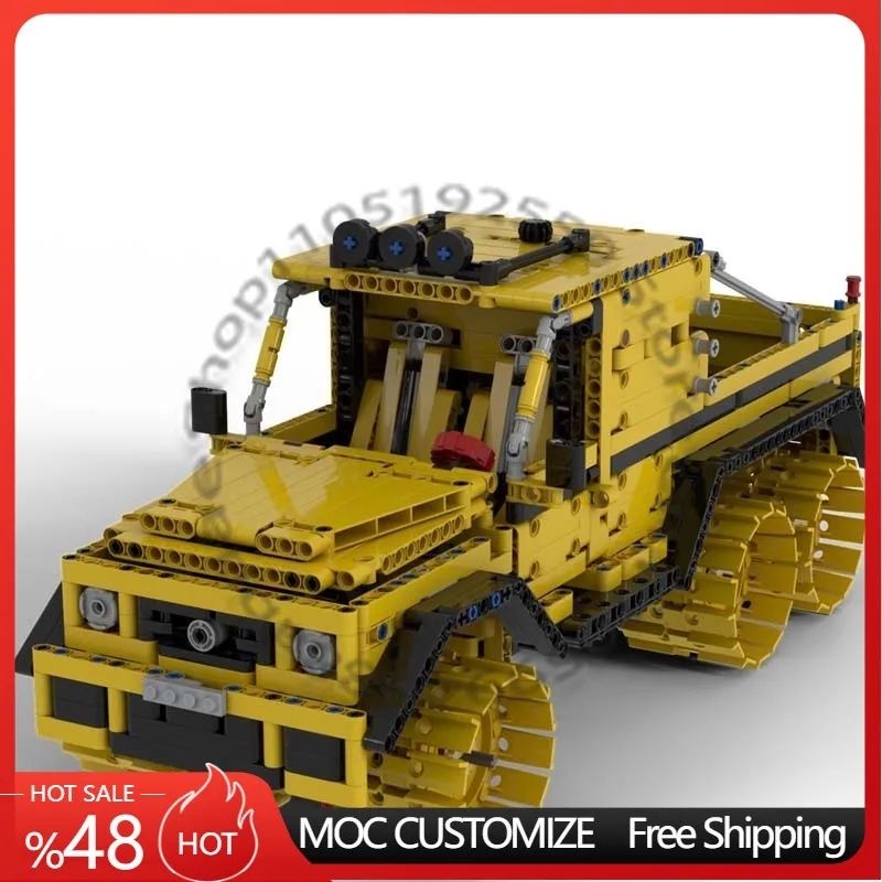

Конструктор 1532 детали Speed King 6x6: Внедорожный грузовик MOC, модульная сборная модель, развивающая игрушка для мальчиков, подарок на Рождество