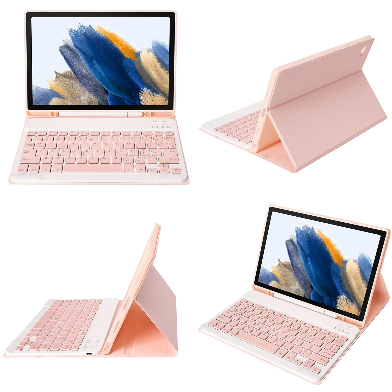 حافظة لهاتف سامسونج جالاكسي تاب A8 10.5 بوصة، حافظة لوحة المفاتيح لهاتف سامسونج جالاكسي تاب A8 10.5 بوصة SM-X200 SM-X205 SM-X207 #3