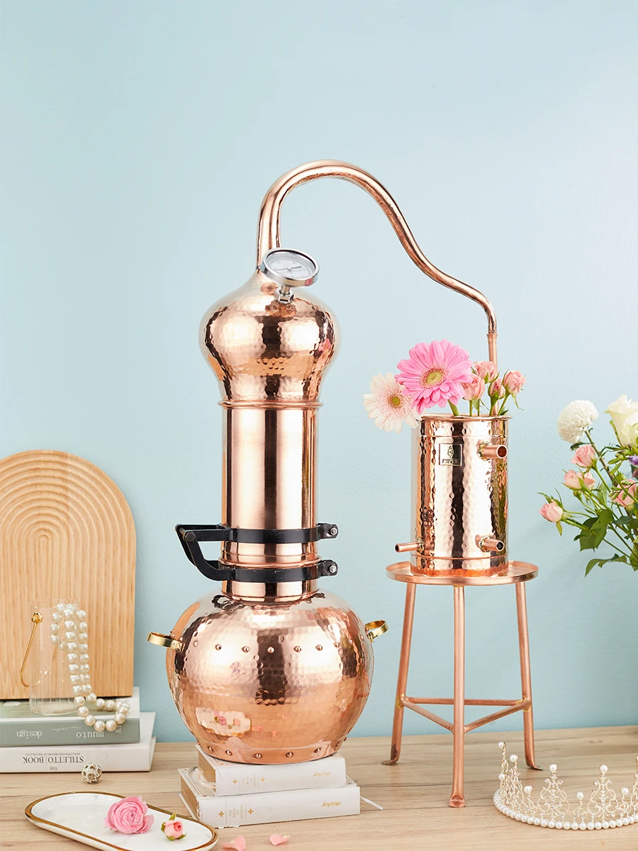 מזקק בית זיקוק קטן קטן נחושת שמן אתרי