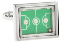 New Football Field Design Fashion Cufflinks  Green Color Copper Material Cufflink whoelsale&retail  