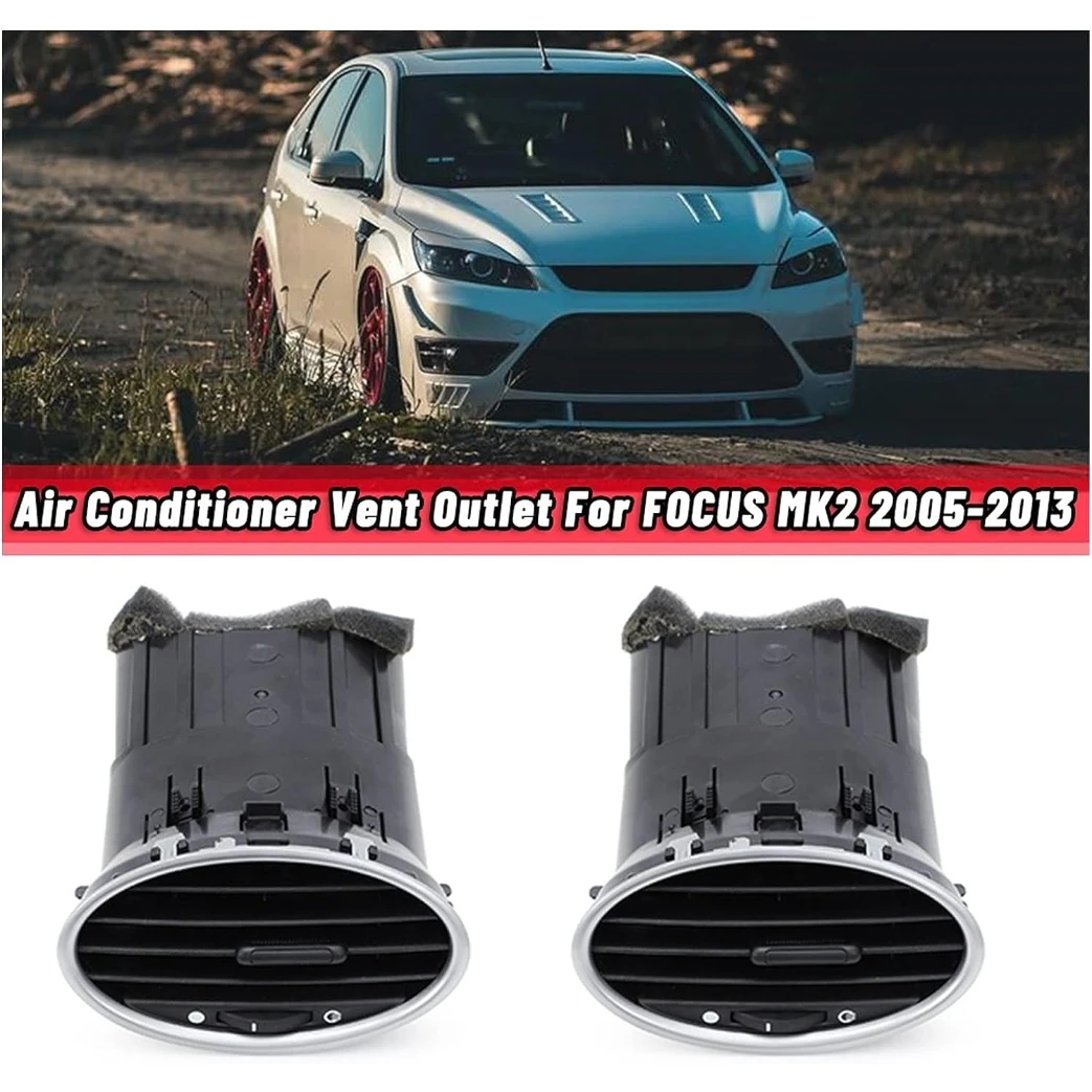 1pc/2Pcs Car Front Dashboard Center Air Conditioning Outlet Dashboard Vent Fit for Ford Focus MK2 2005-2013