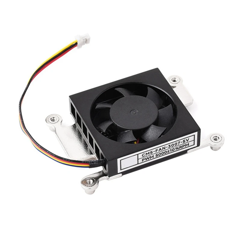 CM5 Cooling Fan For Raspberry Pi Compute Module 5 Low Noise With Heat Conductive Tape CM5-FAN-3007-5V