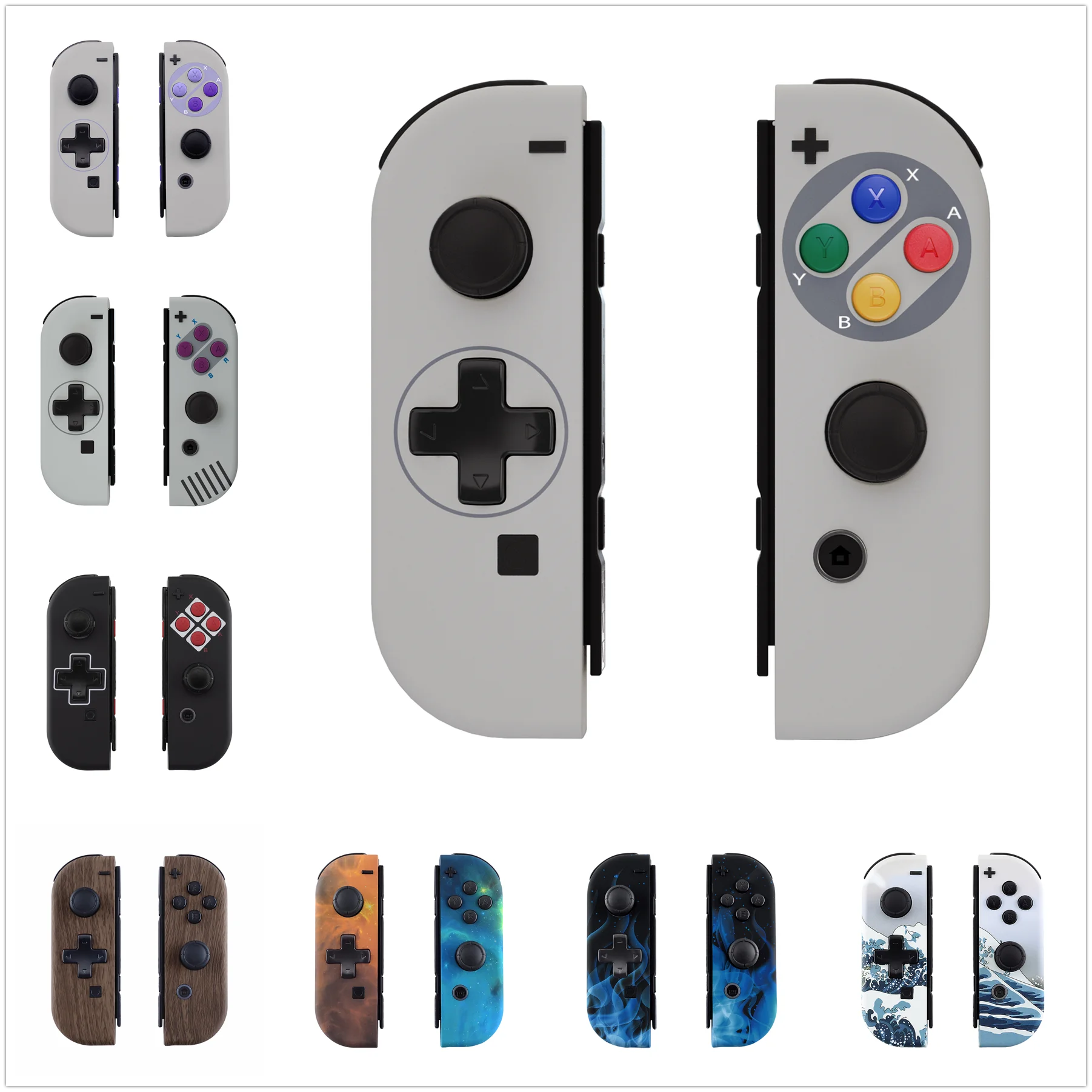 

Сменный корпус контроллера eXtremeRate, чехол JoyCon, полный набор кнопок (версия D-Pad) для Nintendo Switch JoyCon и OLED