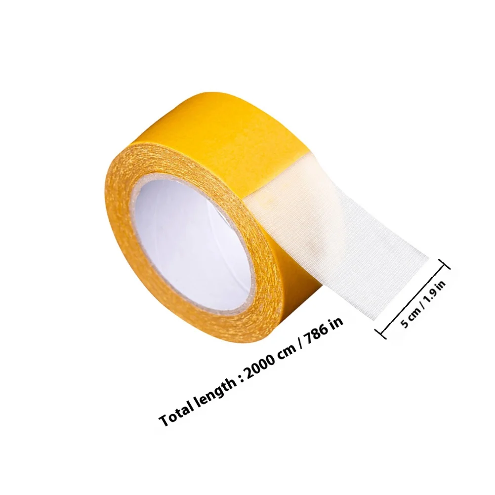 1 قطعة 1 لفة مزدوجة الوجهين السجاد الشريط الثقيلة مقاوم للماء شبكة الألياف الزجاجية للسجاد Diy بها بنفسك تصاعد شريط لاصق ذاتي مكتب المنزل