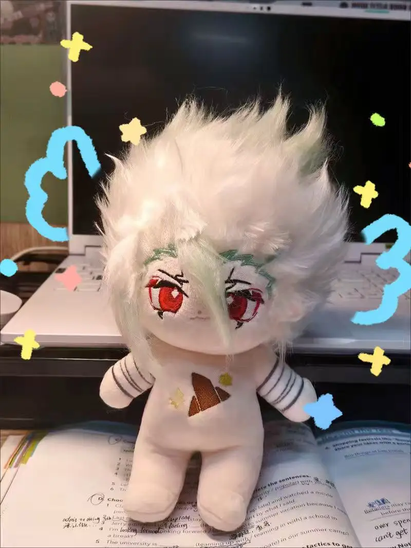 

Stuffed 20cm Ishigami Senkuu Boy Cosplay Cotton Doll Body Anime Dress Up Stuffed Toys Dolls Figures Xmas Gift