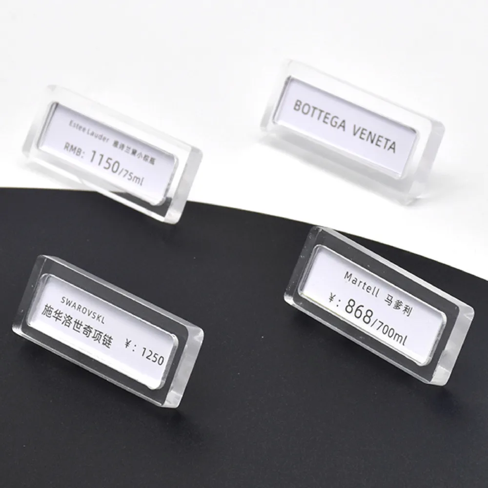 Acrylic Brand Commodity Small Price Tag High-end Red Wine Tea Jewelry Price Tag Display Tag