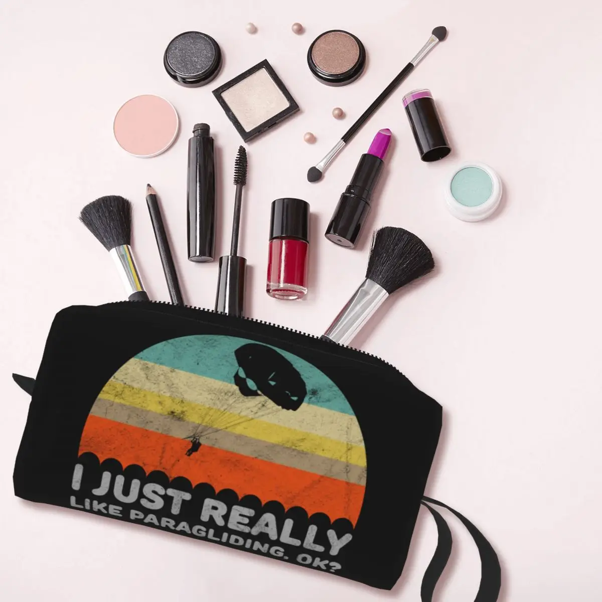 Travel I Just Really Like Paragliding Toiletry Bag Pilot Paraglider Paramotor Makeup Cosmetic Organizer Storage Dopp Kit Box