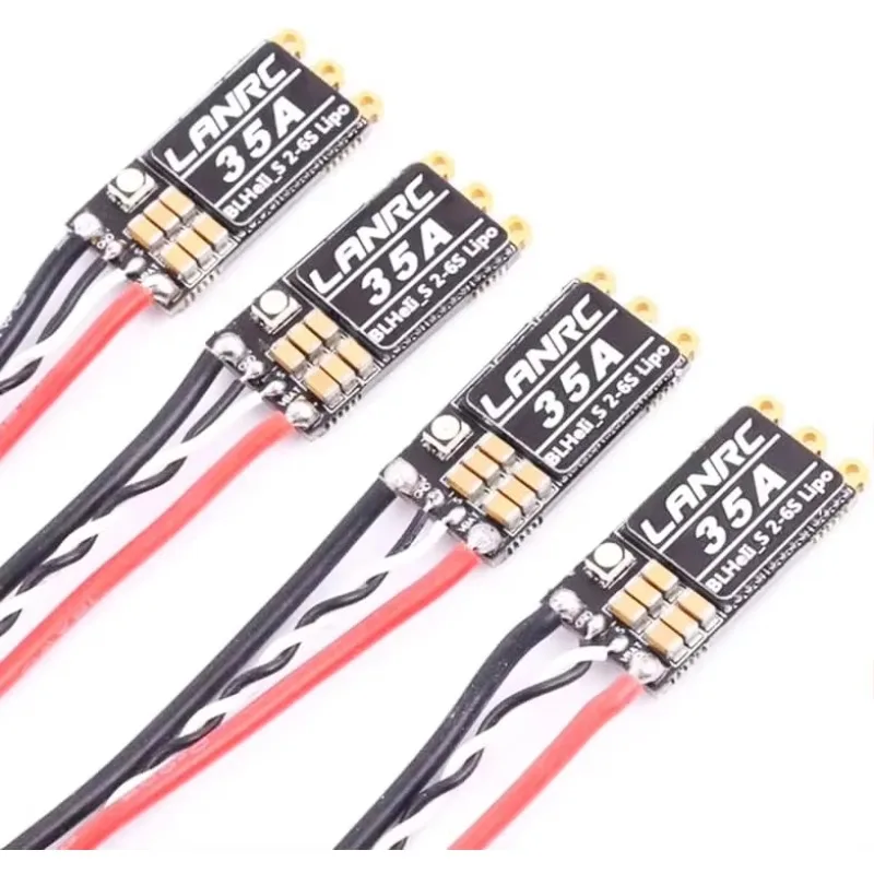 

35A/45A LANRC BLHeli_S 2-6S Lipo ESC Встроенный программируемый RGB светодиод D-Shot 150/300/600 ONESHOT125 для RC FPV квадрокоптера