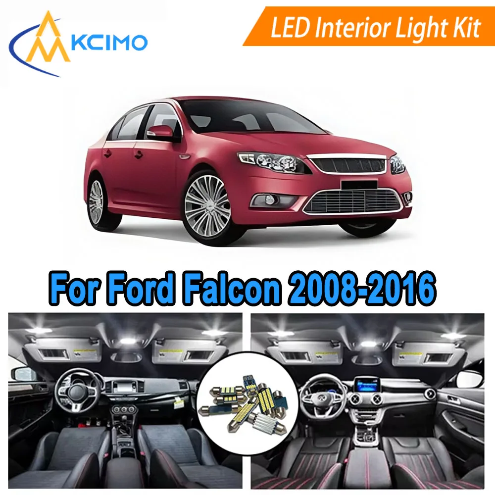 

Interior LED Light Kit For Ford Falcon FG G6E FGX (2008-2016) Super Bright White/Blue 6000K Dome Light, Map Lights Bulbs