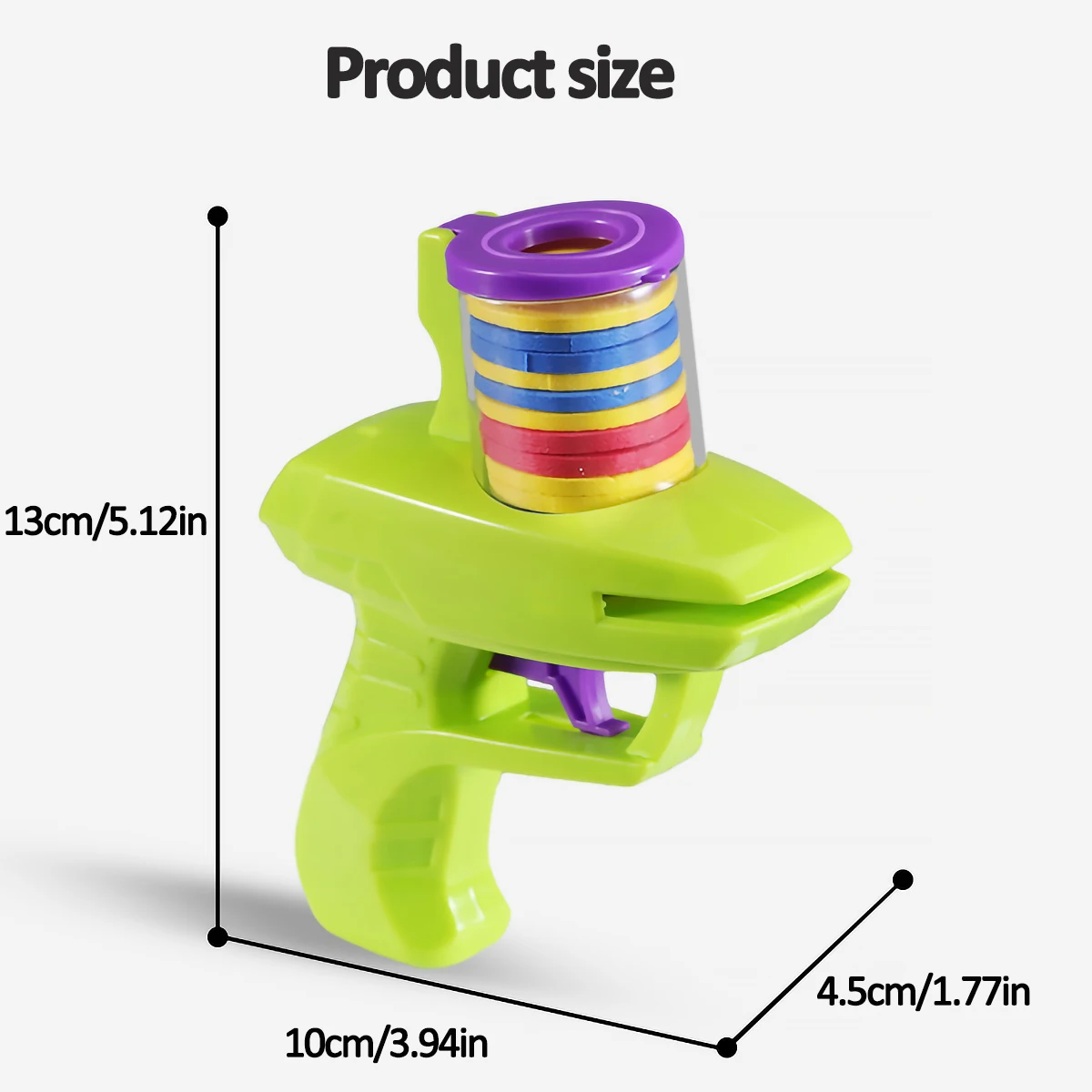 Carrot Gun Shooting Saucer Disc Toy Soft Bullet Foam Disc Launcher Gun Flying Shooter Pistol Kids Outdoor Game Toy