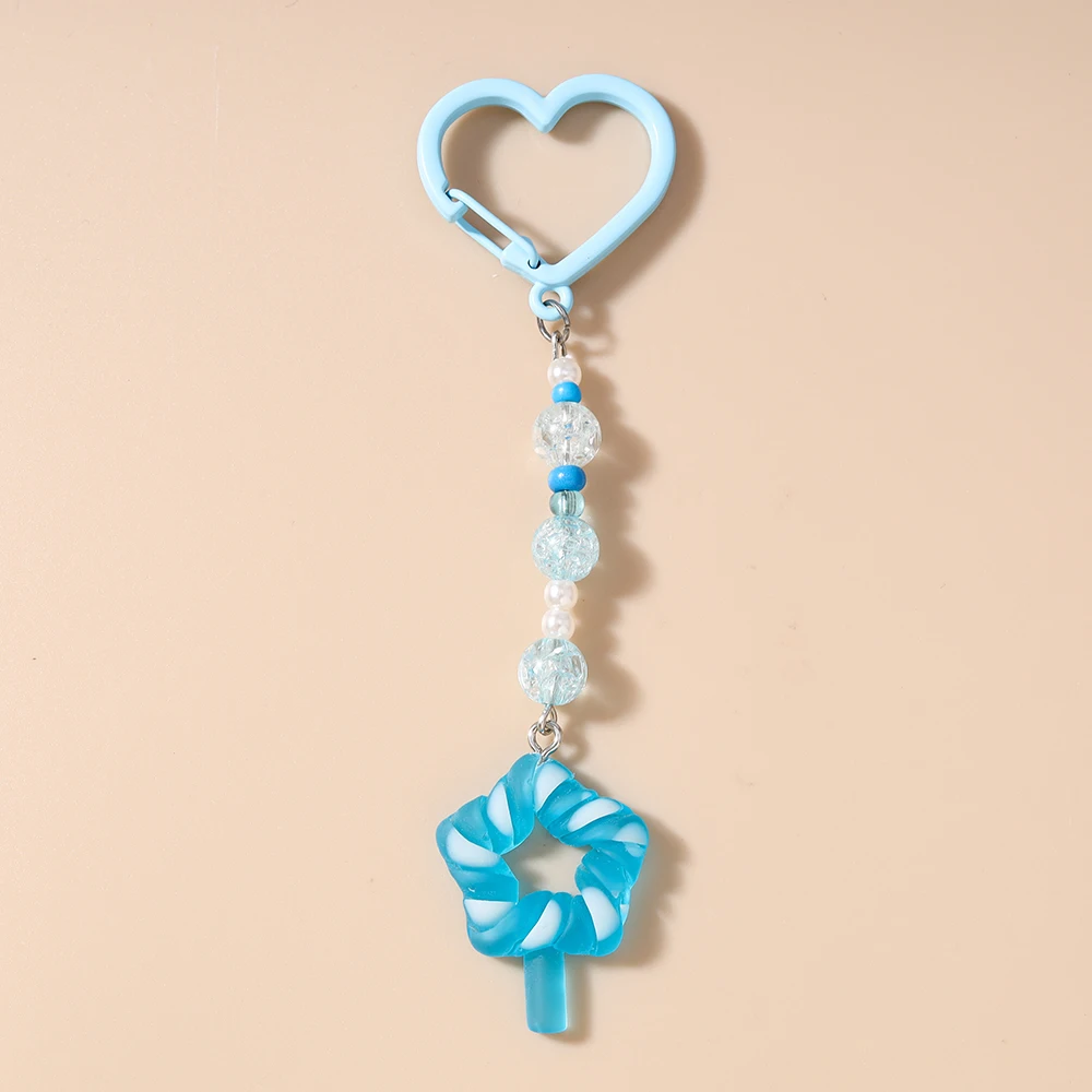 Pretty Resin Candy Lollipop Keychain, Juice Pendant