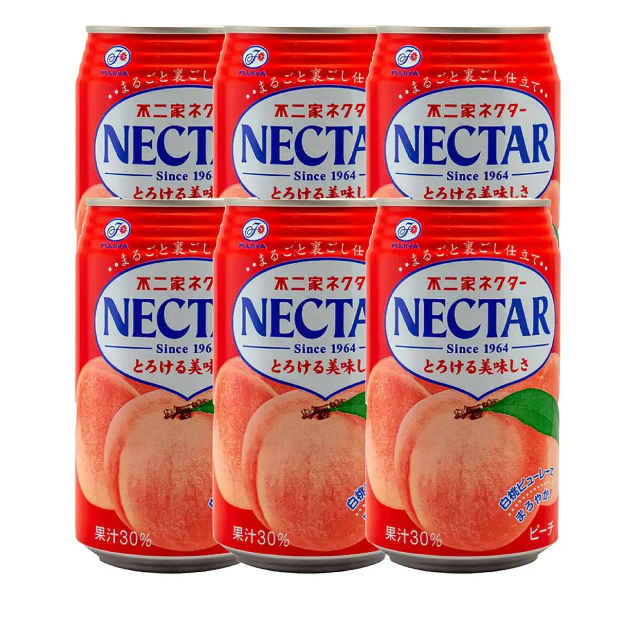 Fujiya Nektar Pfirsichs aft Getränkedose 350ml 6er Pack