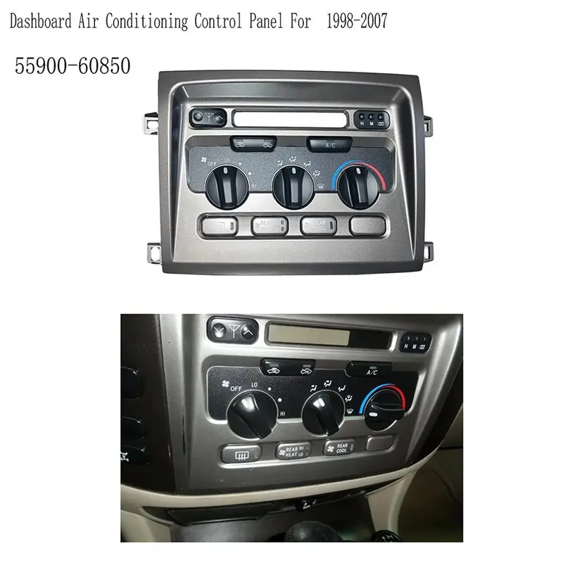 لوحة تحكم تكييف الهواء غريبة 55900-60850 لتويوتا LC100 لاند كروزر 1998-2007 #2