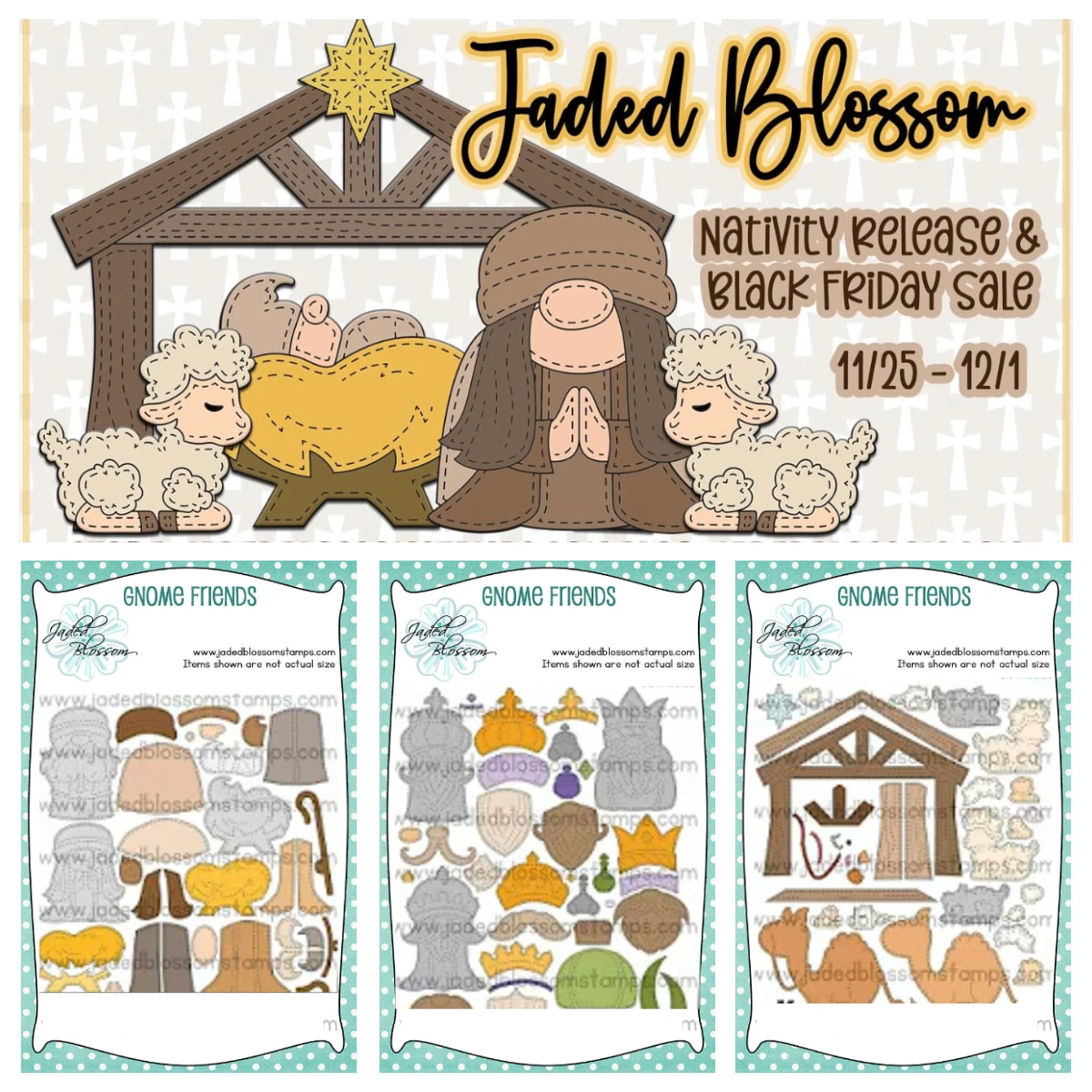

Jaded Blossom NATIVITY PELEASE＆BLACK FRIDAY SALE Dies Stamps Stencil set DIY Scrapbooking Card molds Embossing Template 2025 ne