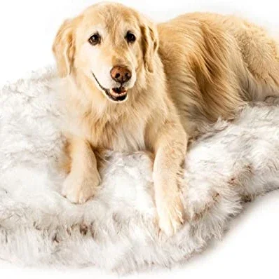 Modern And Attractive Design Faux Fur Memory Foam Orthopedic Pet Bed Premium Memory Foam Base Dog Mat