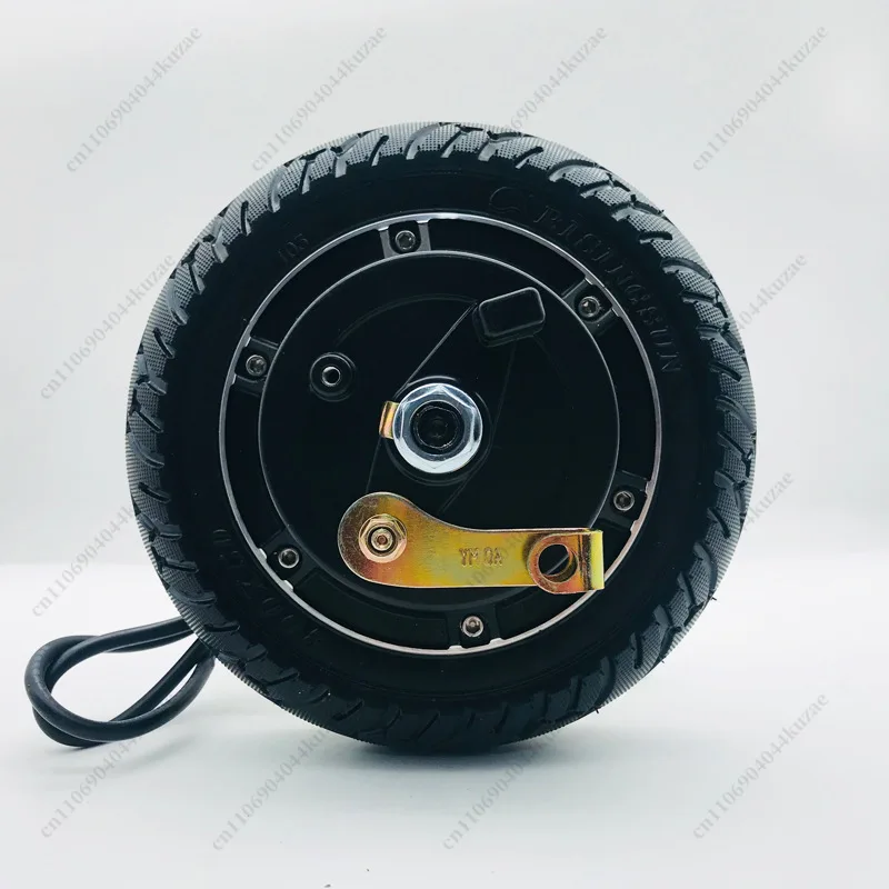 8 Inch Electric Vehicle Motor, Solid Tire Drum Brake 24V36V48V 350W, Scooter Bicycle Motor