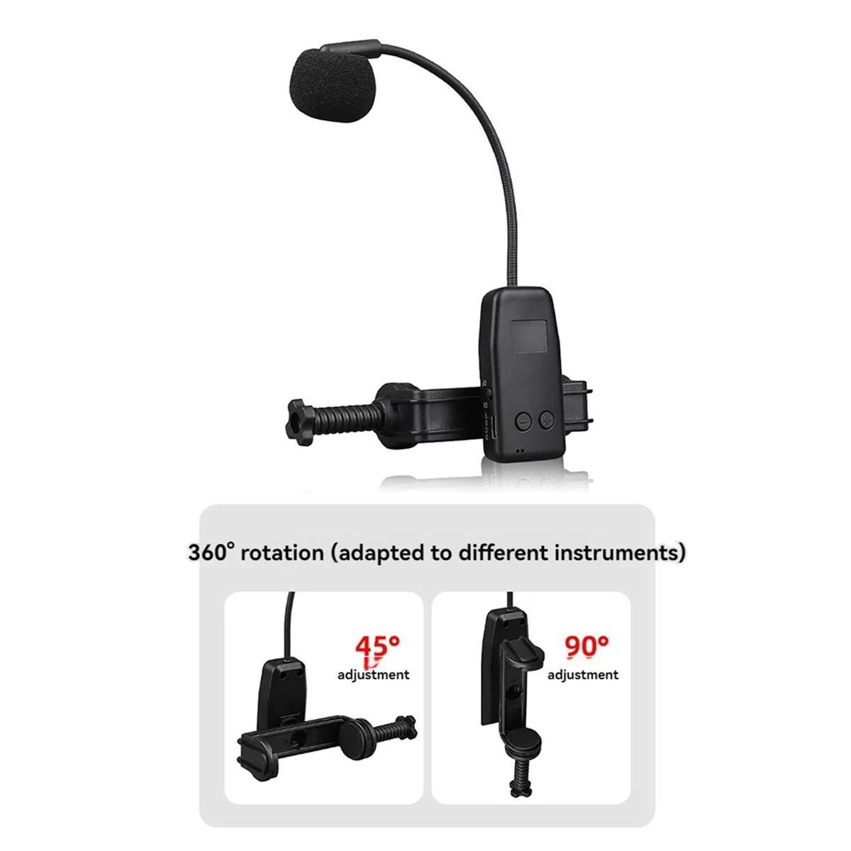 Violin Wireless Microphone Musical Instrument Microphone Stage Performance Audio Receiver and Transmitter Short Clip HGC