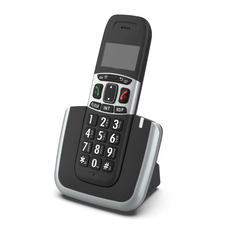 D1004-D Digital Cordless Phone for Business Offices Home RHandheld Phone Low Radiation with LCD CallerID Storage Redials