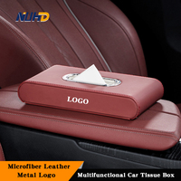 Leather Car Sun Visor Armrest Block Type Tissue Box Case For Aston Martin DB12 DBX V8 V12 DB9 DBS DB11 Auto Interior Accessories