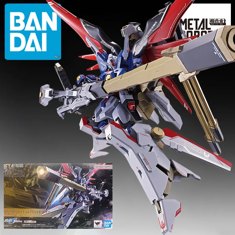 

Bandai Genuine METAL ROBOT Anime Figure Zeus Silhouette Equipment 450mm Action Figure Toys for Boys Kids Gift Collectible Model