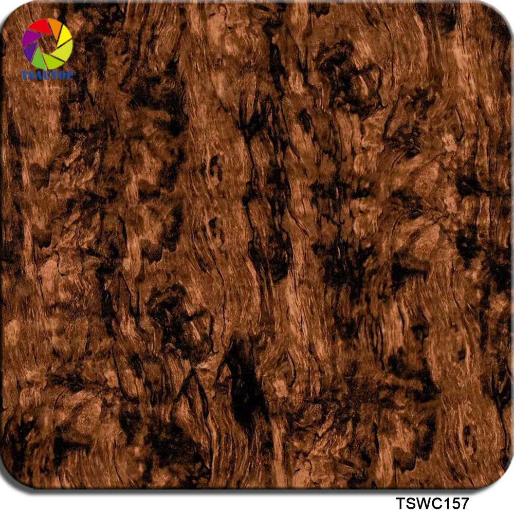 TSAUTOP0.5mX2m/10m TSWC157 Hydrographic water transfer printing film wood grain aqua print film