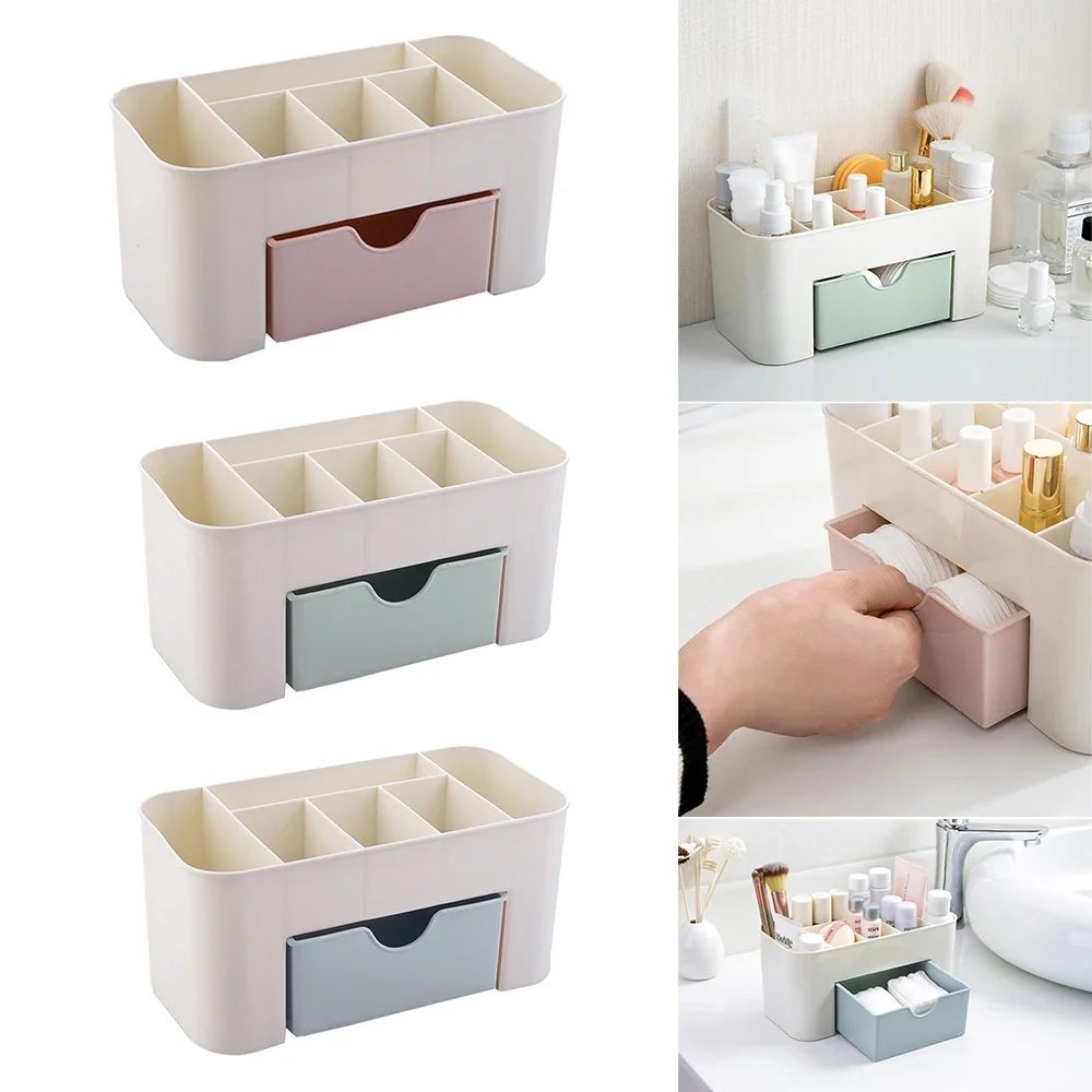 

Makeup Organizer for Cosmetic Cosmetic Storage Box Organizer Desktop Jewelry Nail Polish Makeup Drawer Container Large Capacity