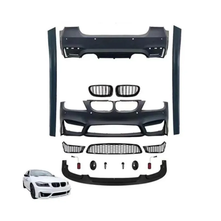 

Hot sale For Series E90 Modified M4 style bumper with grille and side skirt for Body kit car bumper 2005-2008