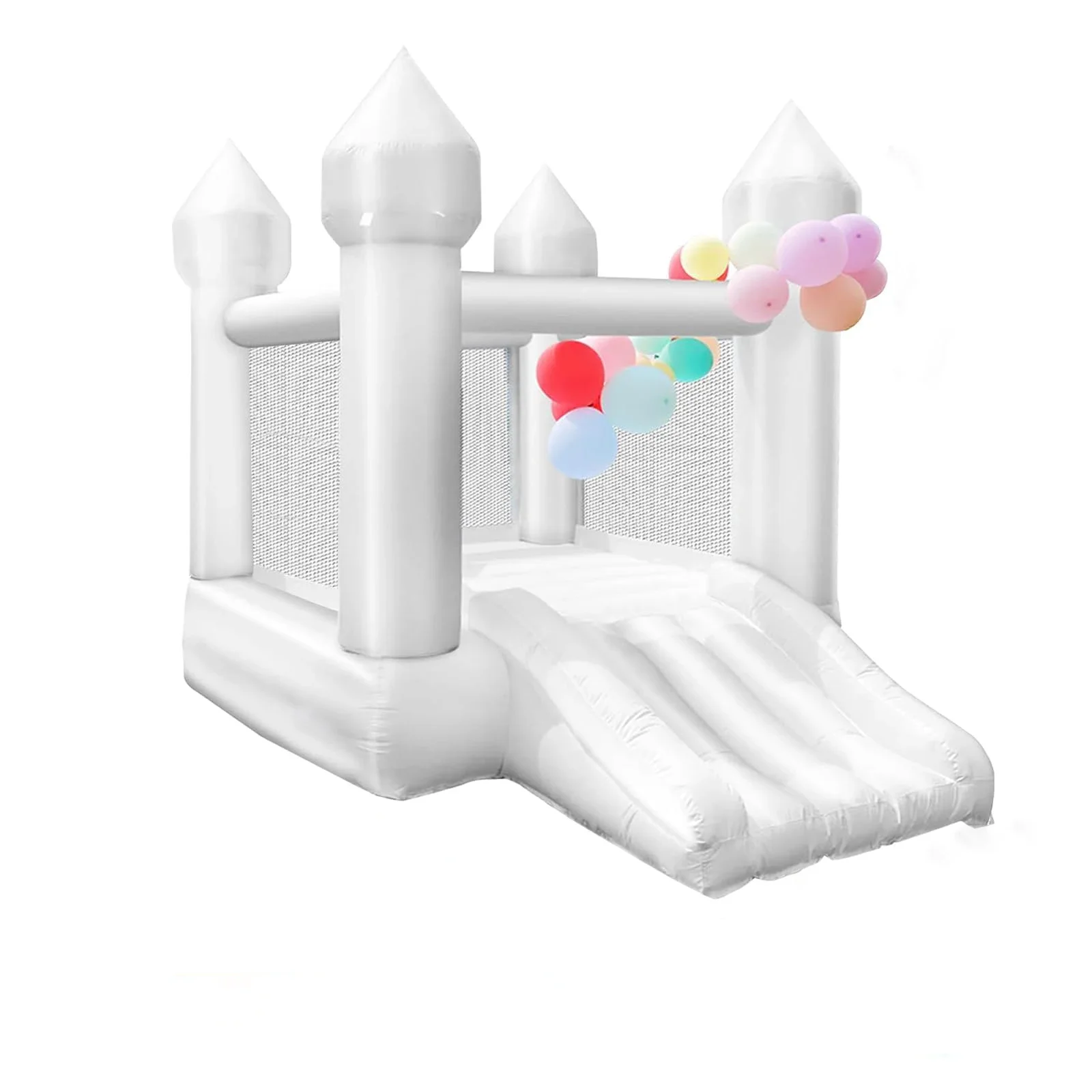 Children inflatable castle trampoline with slide Jumping bed Wedding party event birthday gift Children\'s playground kids toy