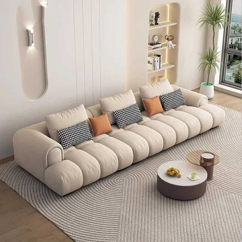 Wygodna Puff Sofa Relaksacyjna Salon Minimalistyczna Elegancka Nowoczesna Sofa Puff Miękka Woonkamer Banken Japońskie Meble