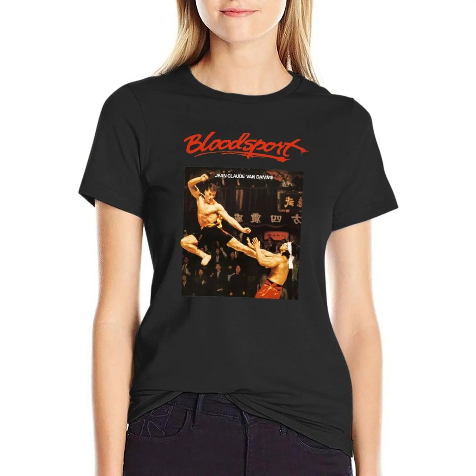 

van damme T-Shirt new edition kawaii clothes summer clothes summer top t-shirts for Women graphic tees funny